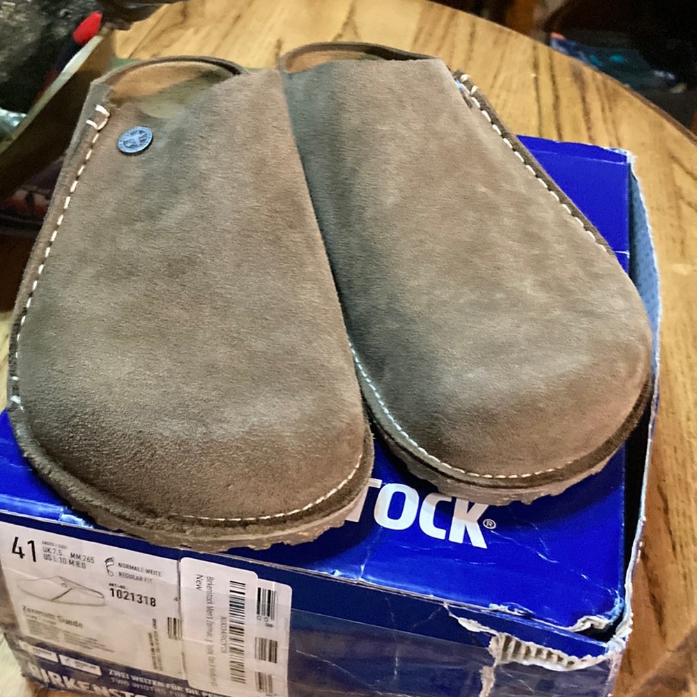 Birkenstock Zermatt suede size 10 women or mens 8 brand new